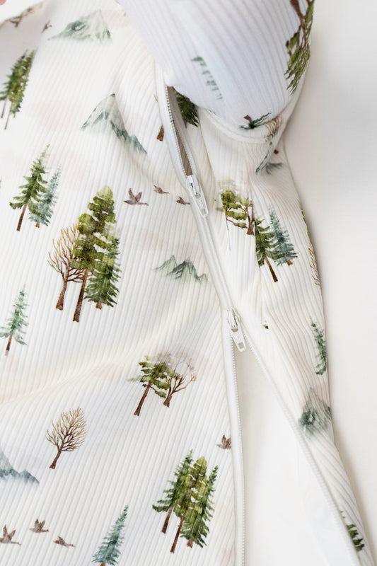 Belan J 1.0 TOG Ribbed Sleep Bag in Misty Forest