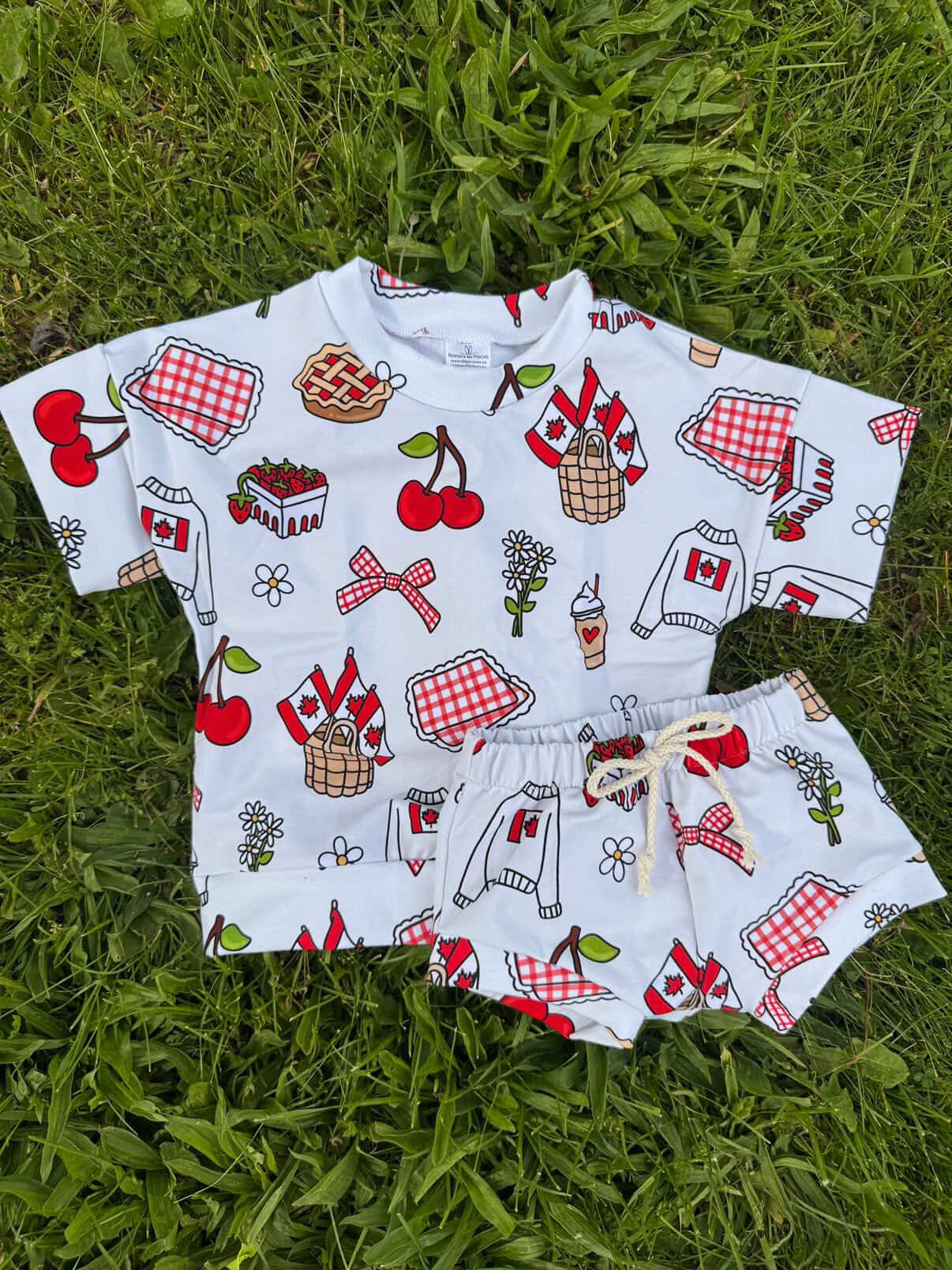 Reeses Little Pieces “Canada Day” Shortie Set