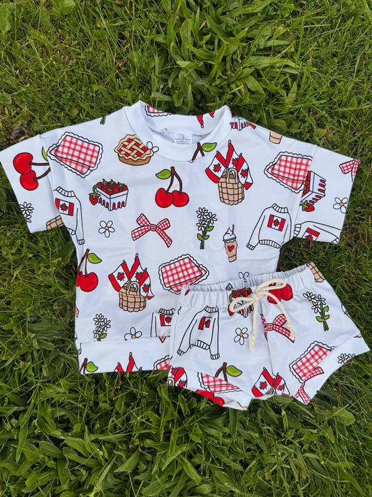 Reeses Little Pieces “Canada Day” Shortie Set