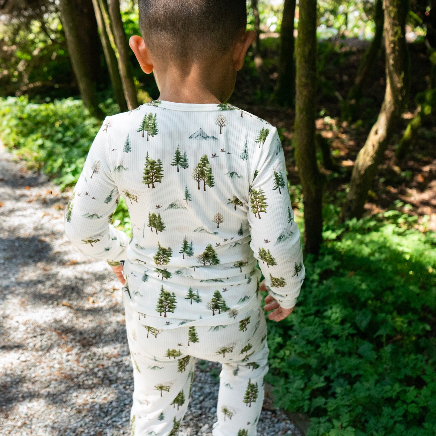 Belan J 2 Piece PJ Set in Misty Forest