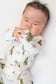 Belan J Ribbed Bamboo Footed Sleeper in Misty Forest