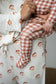 Pip + Phee Ribbed Bamboo Footed Sleeper in Amber Gingham
