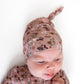 Belan J Knotted Infant Hat in Velvet Garden