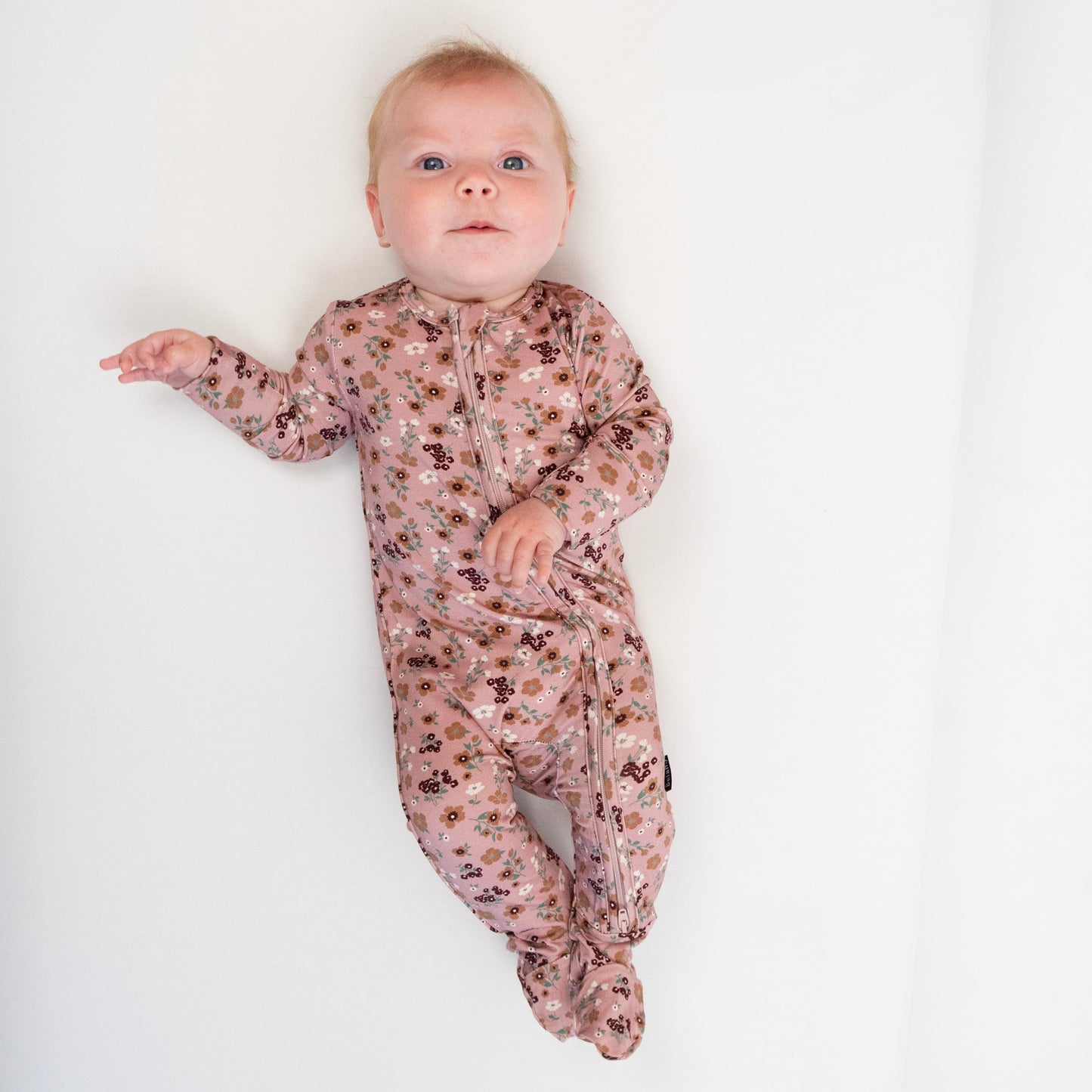 Belan J Bamboo Footed Sleeper in Velvet Garden