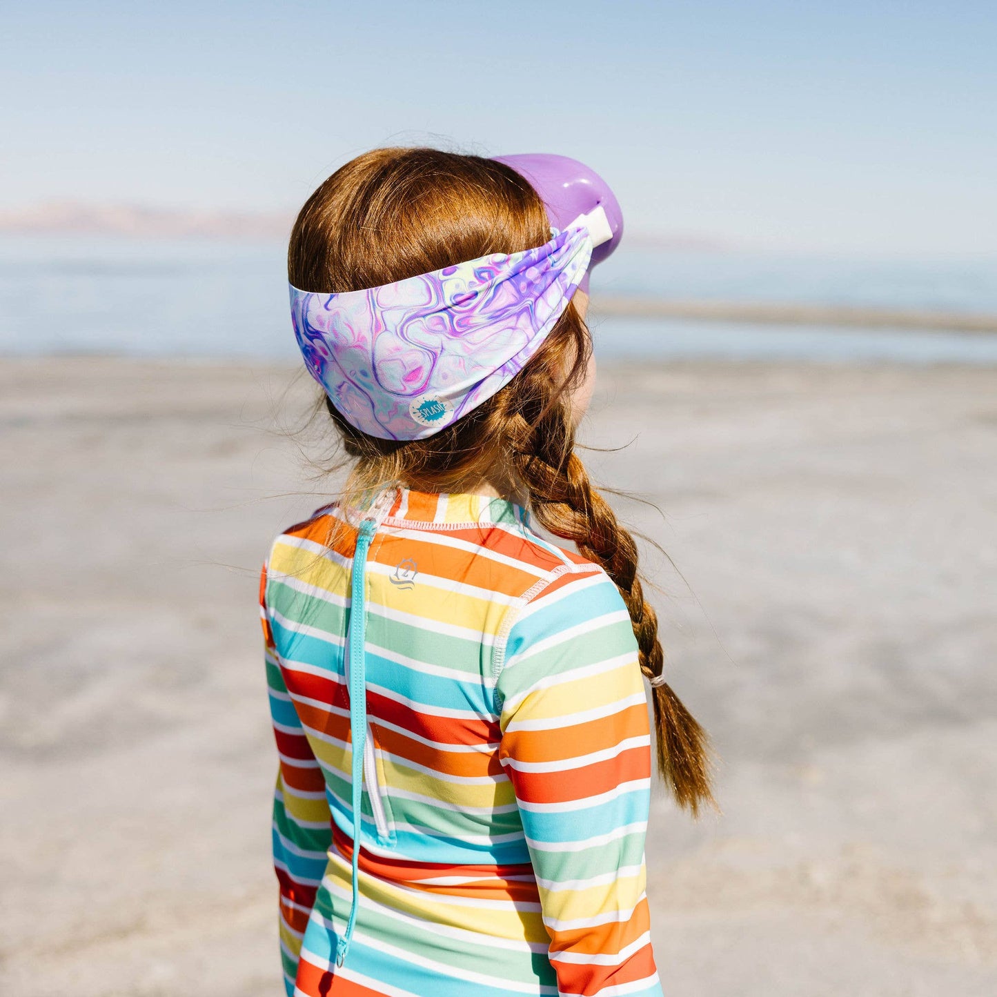 Splash Swim Goggle Mask in Pastel Swirl