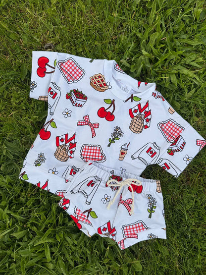 Reeses Little Pieces “Canada Day” Shortie Set