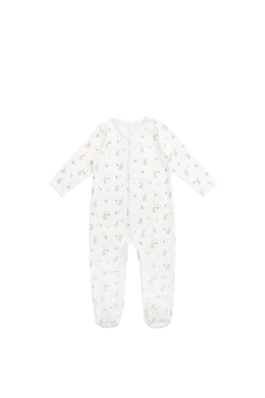 Jamie Kay Organic Cotton Murphy Onepiece in Lapin Jardin Crisp