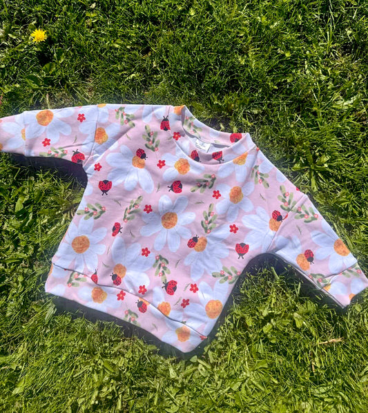 Reeses Little Pieces “Ladybug Floral” Crewneck