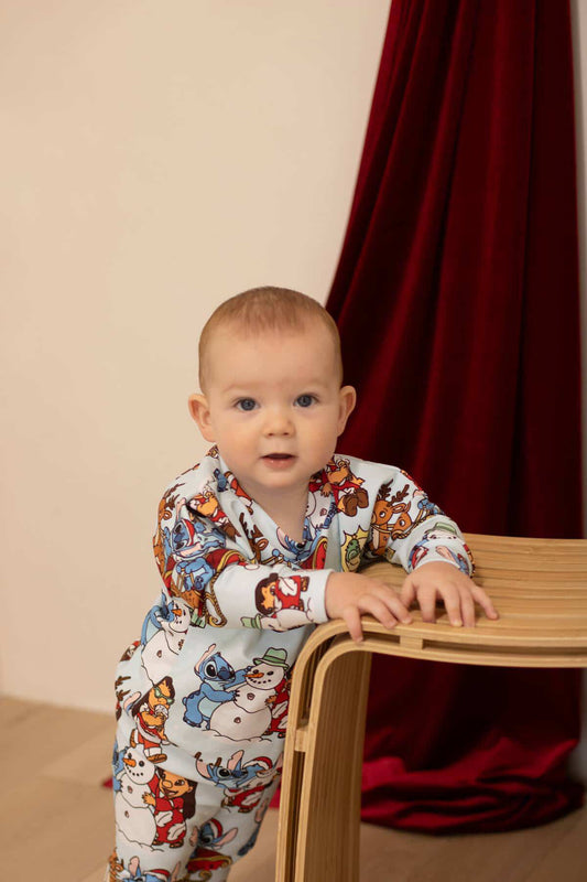 Reeses Little Pieces “Ohana for the Holidays” Long Sleeve Romper