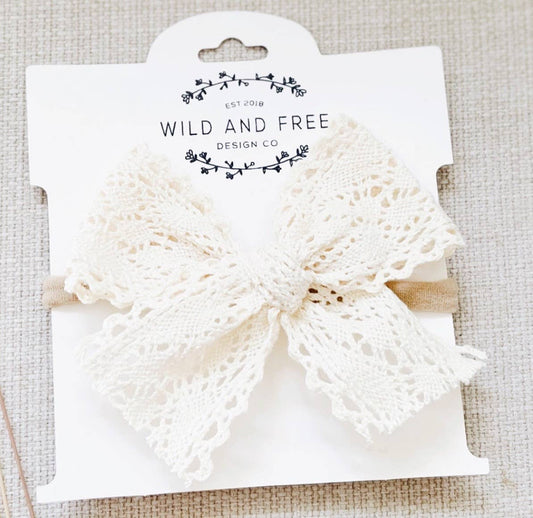 Wild and Free Design Co. Crochet Pinwheel Bow