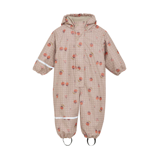 CeLaVi Fleece Lined One Piece Rain Suit in Nasturtium