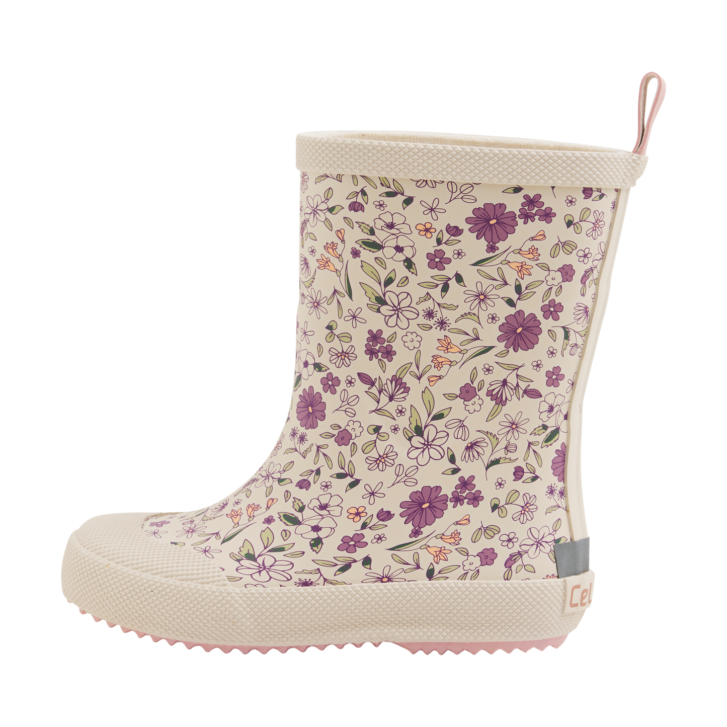 CeLaVi Rain Boots in Misty Rose Floral