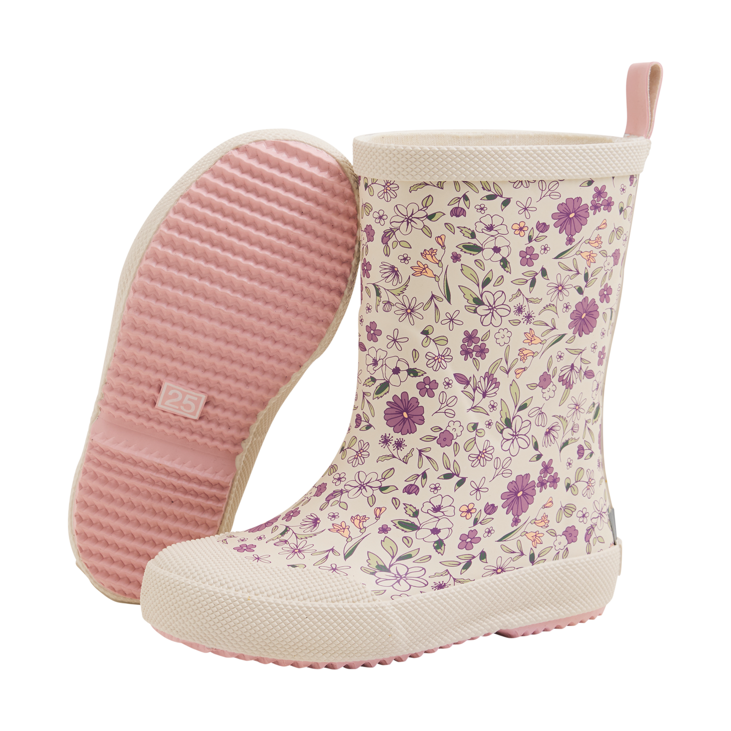 CeLaVi Rain Boots in Misty Rose Floral
