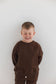 Mila & Co. Sweatshirt & Jogger Set in Mocha