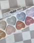 Cherrypick Peel & Stick Fabric Wall Stickers - Affirmation Candy Hearts (Muted)