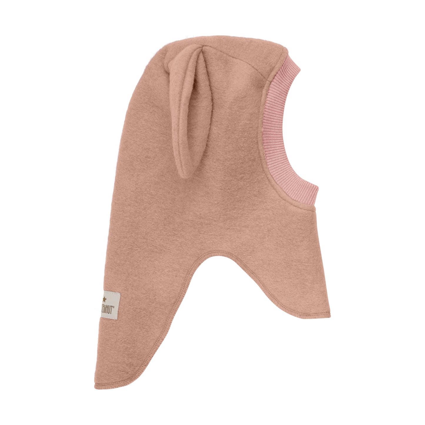 Huttelihut Wool Balaclava in Rose Melange
