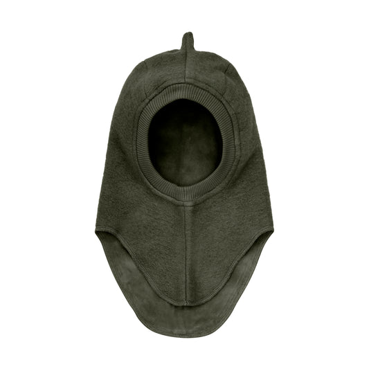 Huttelihut Wool Dino Balaclava in Beetle