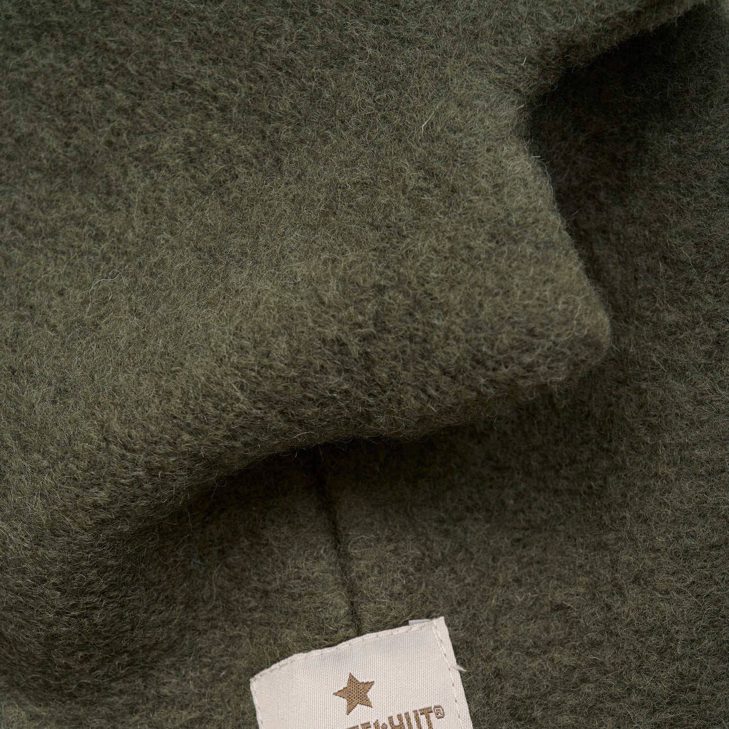 Huttelihut Wool Dino Balaclava in Beetle