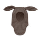 Huttelihut Wool Ribbed Balaclava in Brown Melange