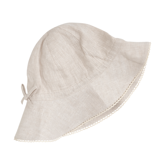 Huttelihut Summer Linen Hat in Antique White