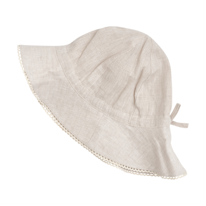 Huttelihut Summer Linen Hat in Antique White