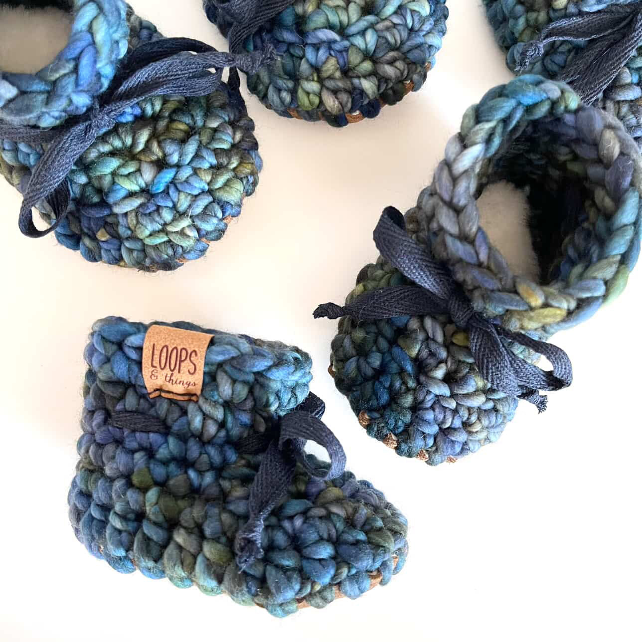 Loops & Things Luxury Merino Wool “Classic” Handmade Booties