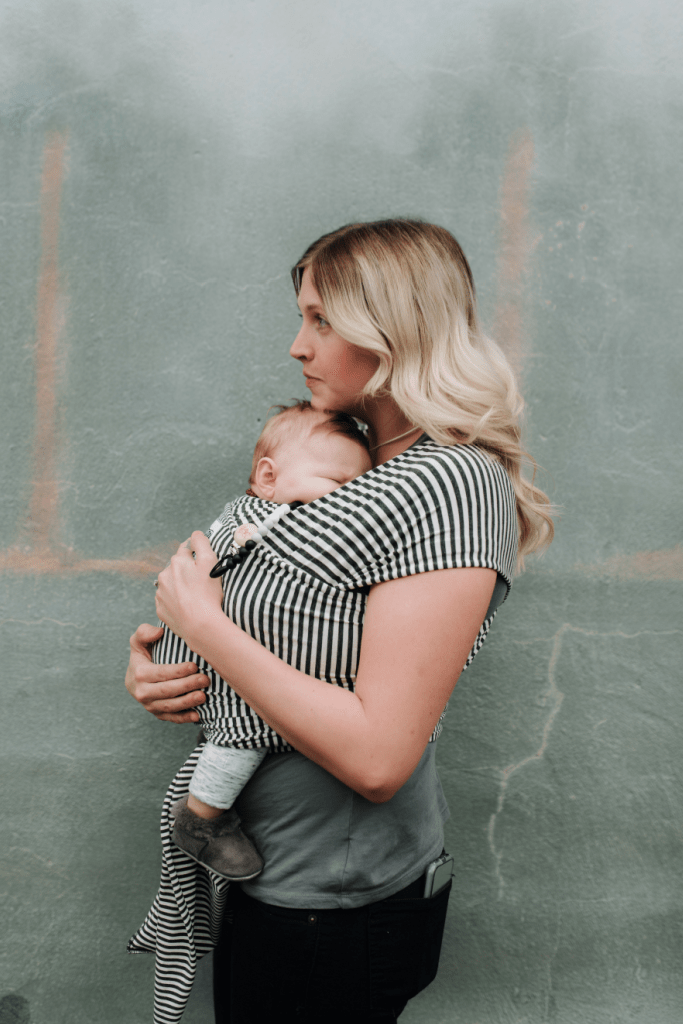 Beluga Baby - Lori Beluga Wrap- Charcoal Stripe
