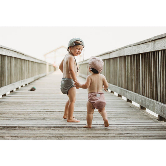 Current Tyed Reusable Swim Diapers in Sage Green