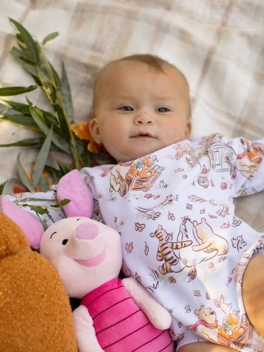 Reese’s Little Pieces Winnie the Pooh Long Sleeve Romper