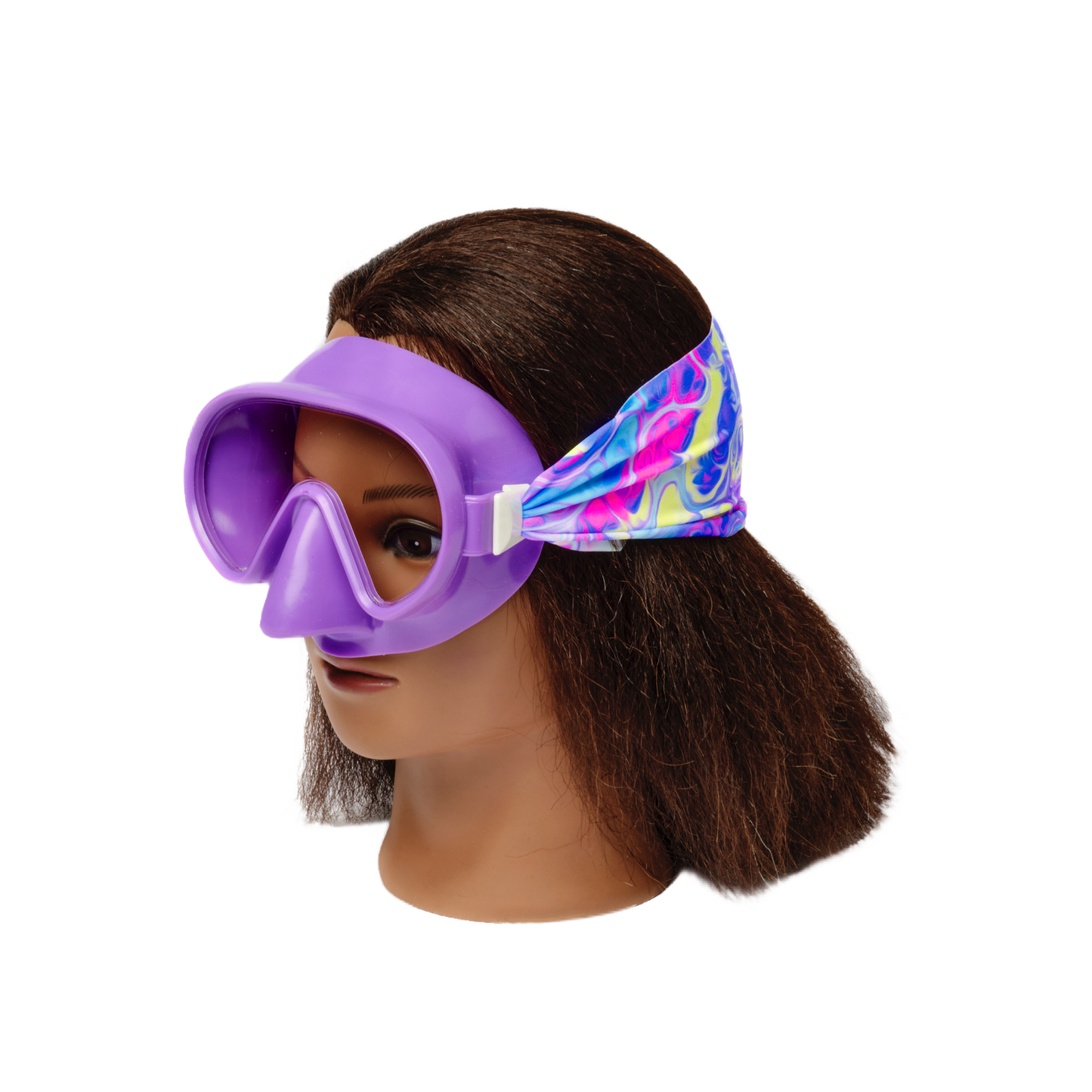 Splash Swim Goggle Mask in Pastel Swirl