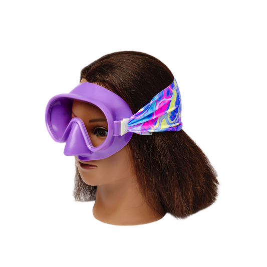 Splash Swim Goggle Mask in Pastel Swirl