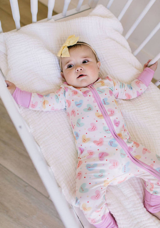 Ollie Jay Zippy Bamboo Sleeper in Candy Heart
