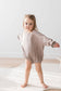 Mila & Co Ribbed Bubble Romper in Mushroom