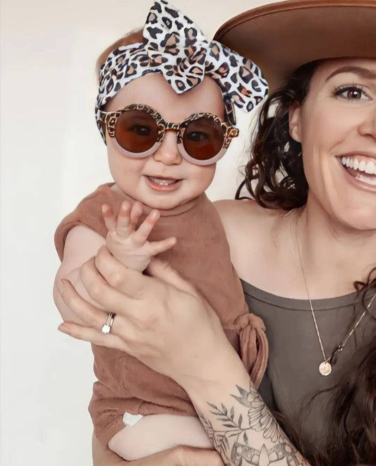 Shore Apparel Sunglasses in Mauve Leopard