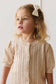 Organic Cotton Noelle 2 Pk Bow in Simple Flowers Egret