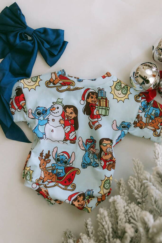 Reeses Little Pieces “Ohana for the Holidays” Long Sleeve Romper