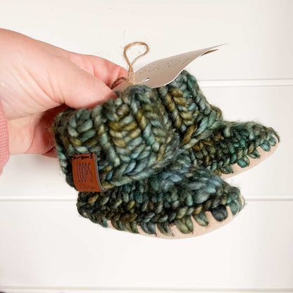Loops & Things Luxury Merino Wool “Prairie Knit” Handmade Booties