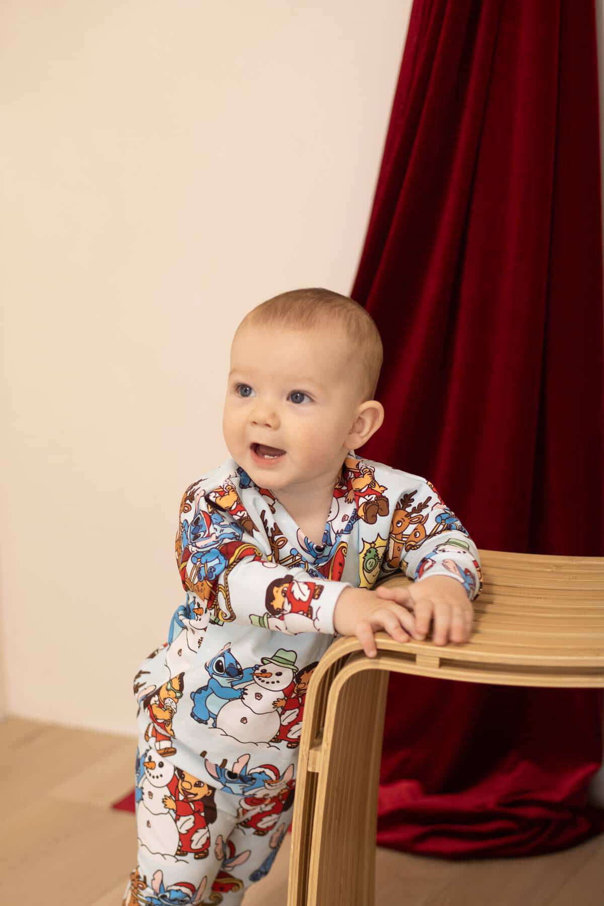 Reeses Little Pieces “Ohana for the Holidays” Long Sleeve Romper