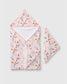 LouLou Lollipop Muslin Cotton Hooded Towel Set in Unicorn Ballet