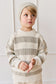 Jamie Kay Johan Knit Jumper in Wide Knit Stripe Cloud/Raindance