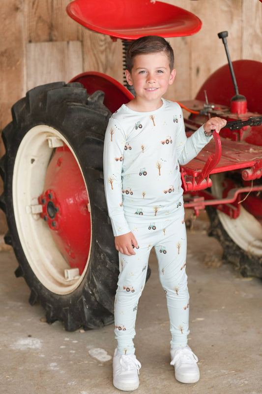 Belan J 2 Piece PJ Set in Tractors