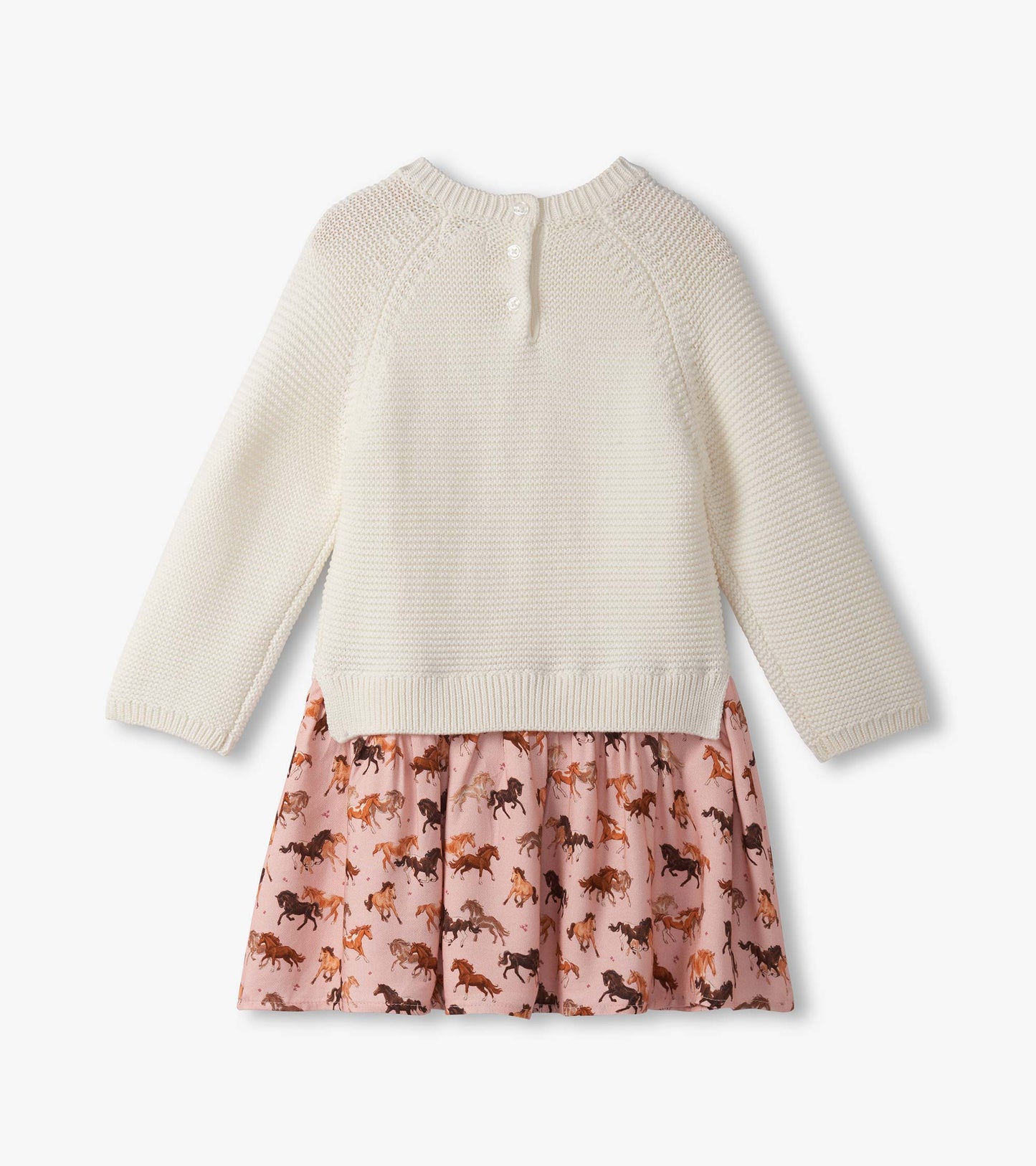 Hatley Sweater Dress in Tinsel Horses