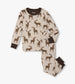 Hatley Cotton Pajama Set in Pine Brush Stags