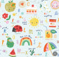 LouLou Lollipop Long Sleeve Bib in Alphabet Smiles