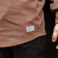 Swizz the Label Long Sleeve Pocket Shirt in Walnut