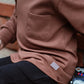 Swizz the Label Long Sleeve Pocket Shirt in Walnut