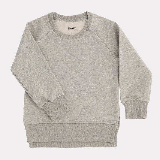 Swizz the Label Foundation Pullover in Heather Grey