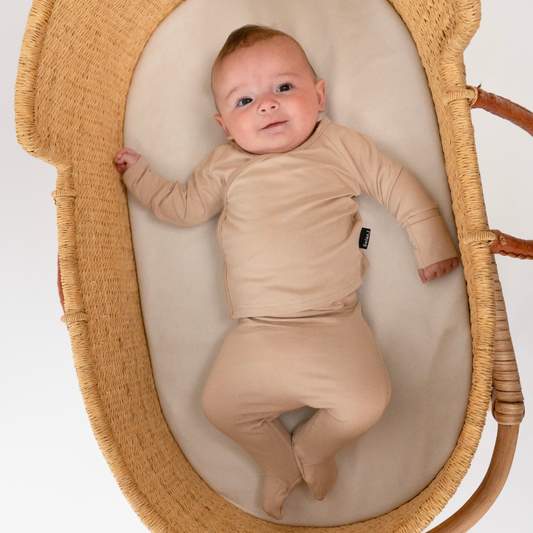 Belan J Take me Home Kimono Set in Oatmeal