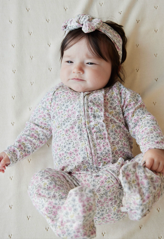 Jamie Kay Organic Cotton Meridith Onepiece in Fifi Mini Slightly Pink