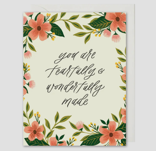 Selah Paper Card “Fearfully & Wonderfully Made”